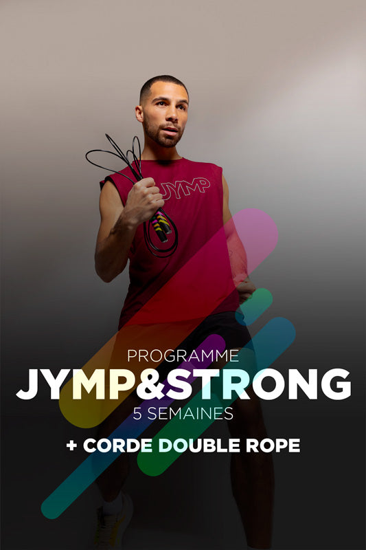 PRÉCOMMANDE -25% | JYMP&STRONG | 5 semaines | + Corde Double Rope